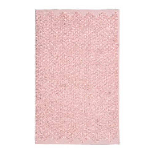 Коврик для ванной IKEA ФЬЕЛЛЬКАТТФОТ розовый 80х50см