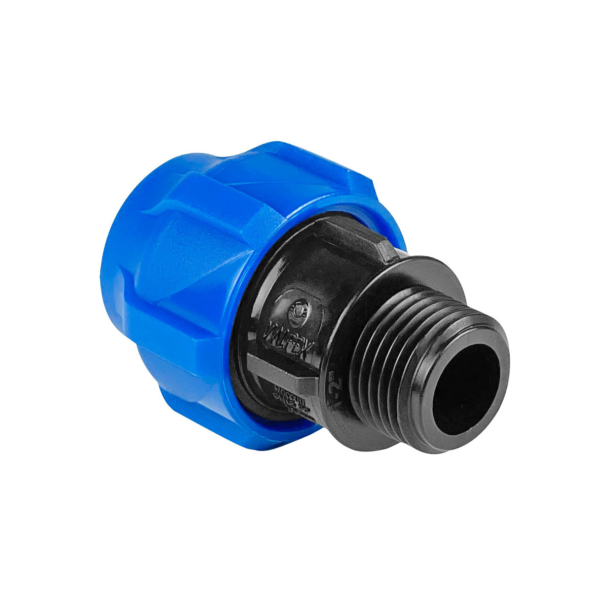 Муфта ПНД компрессионная соединительная с наружной резьбой 25х1/2" VALFEX
