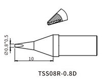 Жало Quick TSS08R-0.8D