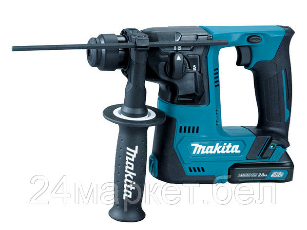 Аккум. перфоратор MAKITA HR 140 DWAJ в кейсе (10.8 В, 2 акк., 2.0 А/ч Li-Ion, 1.0 Дж, вес 1.9 кг,) HR140DWAJ, фото 2