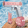 Аккумуляторный водяной пистолет GLOCK WATER GUN (2 обоймы)  РОЗОВЫЙ, фото 2