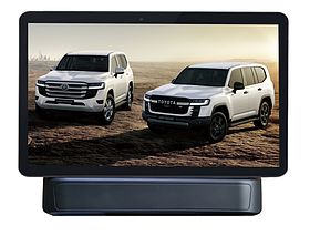 НАВЕСНОЙ МОНИТОР 15.6" ERGO LC300 НА ANDROID ДЛЯ TOYOTA LC300/LEXUS LX бежевый/черный