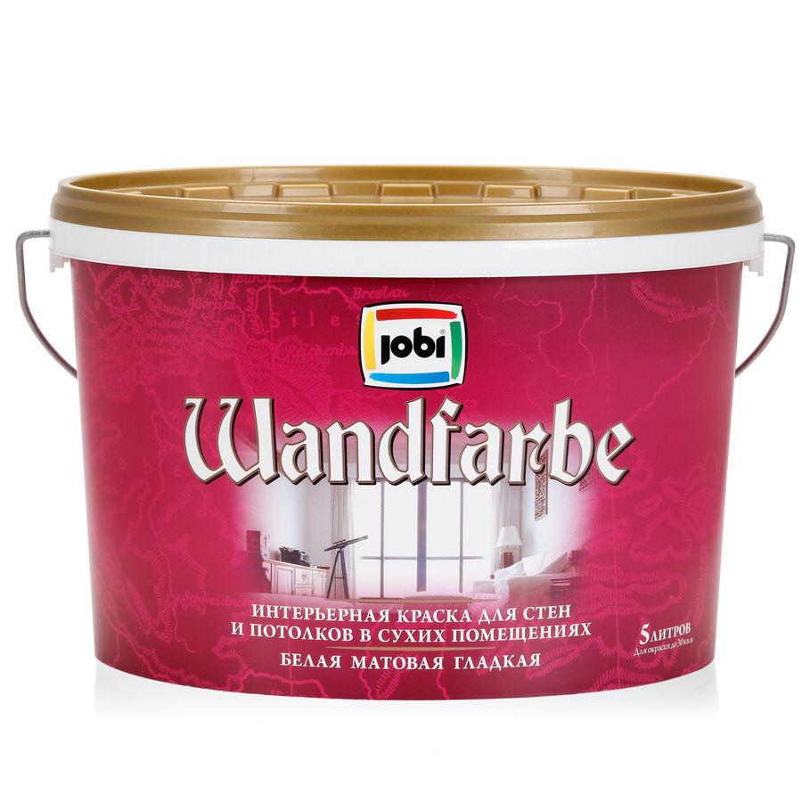 Краска для стен и потолков JOBI Wandfarbe 5л