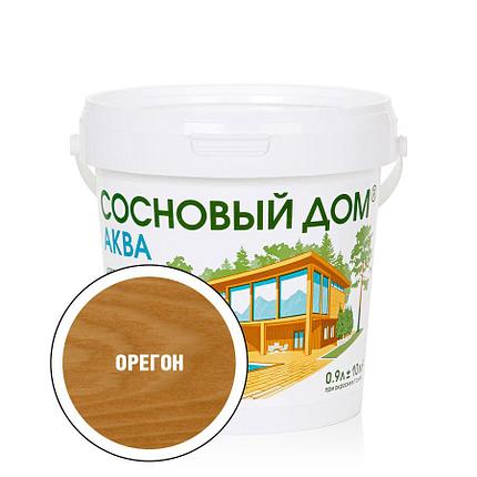 Антисептик акриловый декоративный для дерева Сосновый Дом АКВА (0,9л) орегон, фото 2