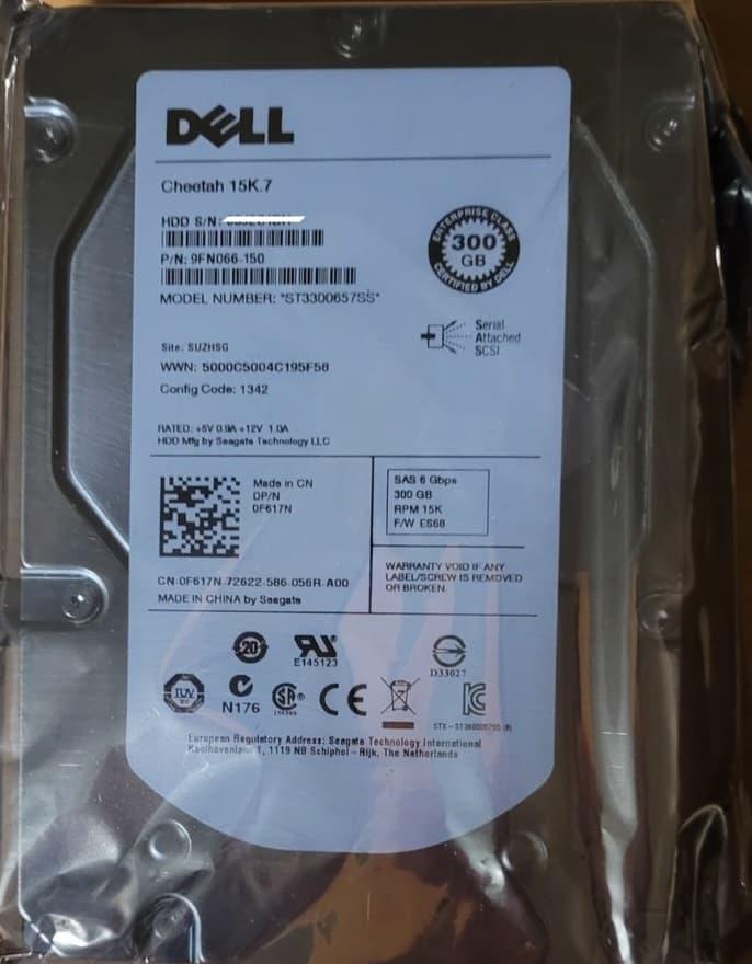 FW956 Жёсткий диск Dell 300GB 10K 3G 3.5 SAS SP