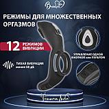 Эрекционное кольцо с вибрацией ДЕЛЬФИН, чёрный, фото 5