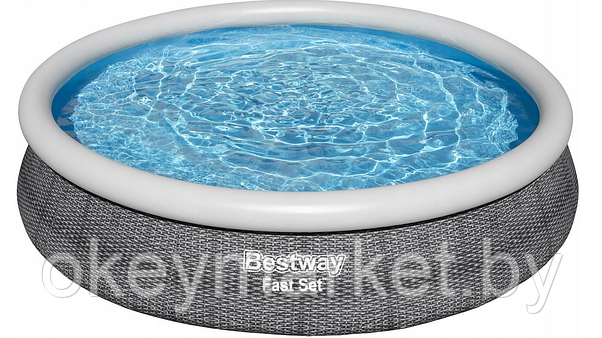 Надувной бассейн Bestway Fast Set Pools "Ротанг" 57443 | 366x76, фото 2