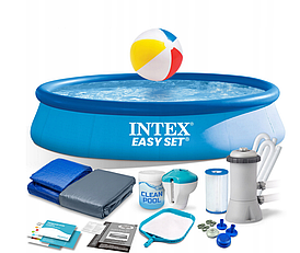 Надувной бассейн Intex Easy Set 28142 с фильтр-насосом | 396х84 см
