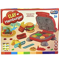 Набор для лепки из пластилина Play-Toy «Бургер гриль» аналог Play Doh