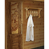 Купить вешалка с полкой деревянная на 6 рожков, фото 3