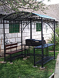 Кованый мангал-беседка с крышей №7, фото 3