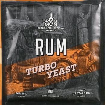 Спиртовые дрожжи Bragman "Rum Turbo" (72 г)