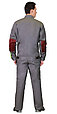 Костюм СИРИУС-ФАВОРИТ куртка, брюки серый с бордовым, фото 2