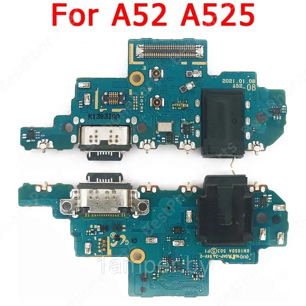 Плата нижняя Original с разъемом зарядного, микрофоном Samsung Galaxy A52/A525