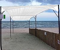 Затеняющая сетка белая 80% притенения рулон 2х50м. Фасадная белая сетка солнцезащитная