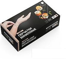 Перчатки виниловые M белые 100шт