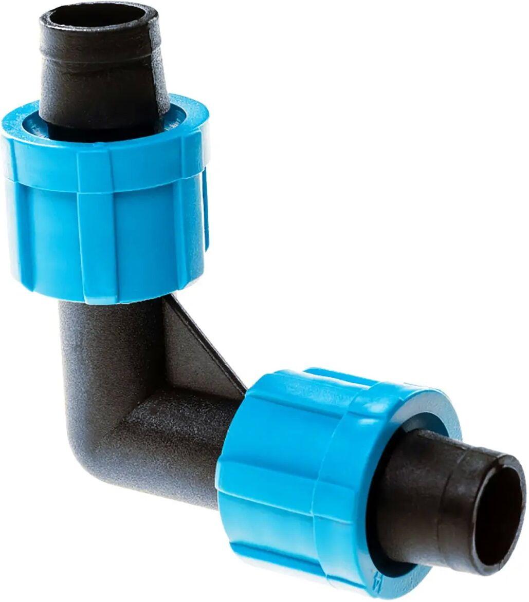 Соединитель-колено для 2-х капельных лент