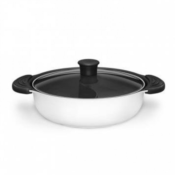 Сковорода-кастрюля Zhiwu Cooking Mandarin Duck Pot 26 cm с разделителем внутри