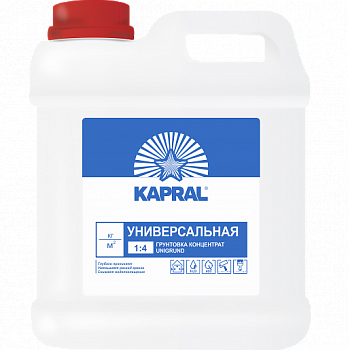 Грунтовка ВН П 1 Д "Kapral Unigrund" (Капрал Унигрунт), канистра 2 л (2 кг), фото 2