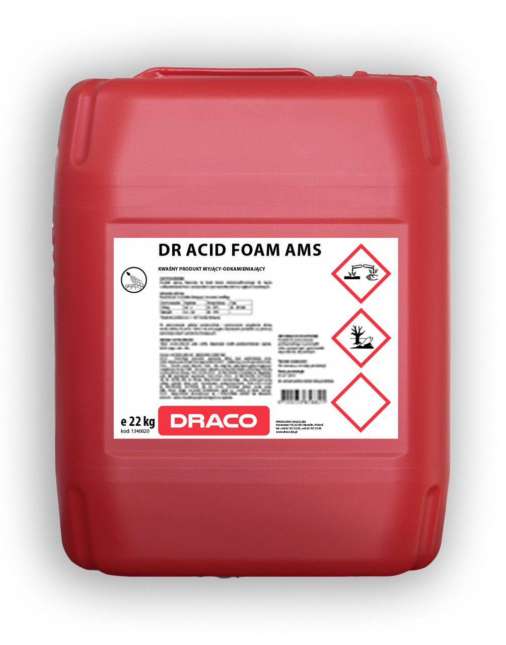 DR Acid Foam AMS - пенное кислотное моющее средство для удаления камня и придания блеска поверхностям