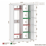 Шкаф-купе Лагуна (1,52м) ШК-04-00 Кортекс Дуб сонома, Правая консоль, фото 2