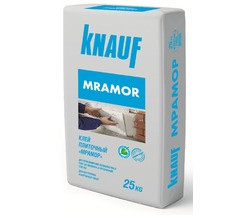 Клей для мрамора, гранита, плитки из стекла, стекломозаики Knauf MRAMOR, 25 кг