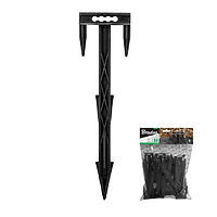 Шпилька пластиковая  "трезубец" 17*5 см для крепления агротканей (в упак. 20 шт)