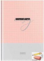 Бизнес-блокнот OfficeSpace. Стиль. Pink and gray, А4, 80 листов, матовая ламинация, арт.ББ4т80_41398