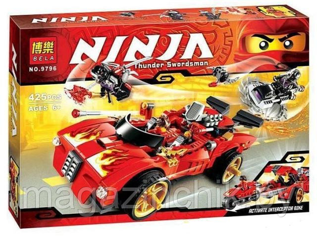Конструктор Ниндзяго NINJAGO Ниндзя-перехватчик Х-1 9796, 425 деталей, аналог Лего Ниндзя го (LEGO) 70727 - фото 1 - id-p33423432