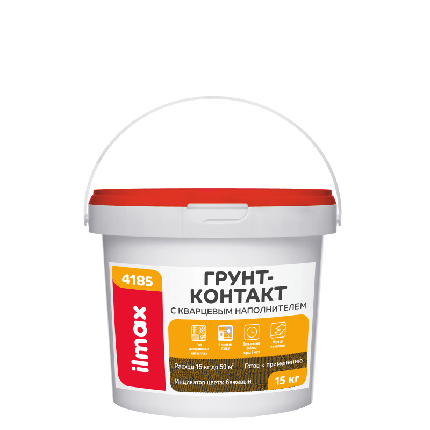 Ilmax 4185 quarts primer грунтовка для нар. и вн. отделки 15кг (10л), фото 2
