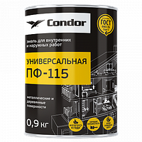 Эмаль ПФ-115 Condor цвет красный 0,9 кг