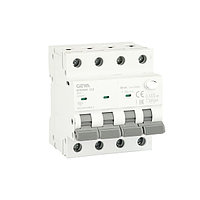 Дифференциальный автоматический выключатель GEYA GYR9NM-C16-30mA, 3P+N, 16A, хар-ка C, 6 kA, 30mA, тип A, 4M