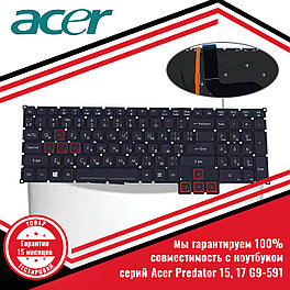 Клавиатура для ноутбука Acer Predator 15, 17 G9-591