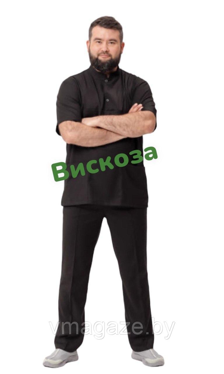 Медицинский костюм, мужской (цвет черный)