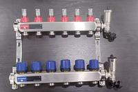 Коллектор для пола 8 контуров VARMEGA расходомеры