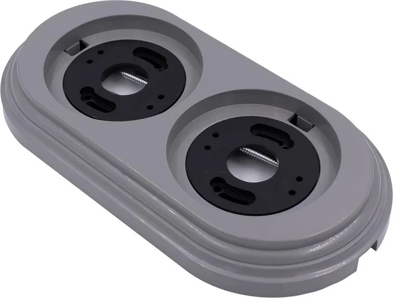 Рамка 2-ая Bironi, пластик, цвет титан