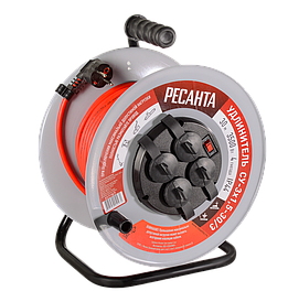 Удлинитель на катушке Ресанта СУ-3x1.5-30/3