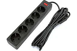 Сетевой фильтр 5bites GARDA SP5B-530 5S, 3х0.75мм2, 3м, черный 556916