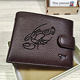 Компактный кошелёк портмоне коричневый L560-207 brown, фото 8