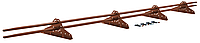 Снегозадержатель NEW трубчатый Grand Line RAL 8017 3м