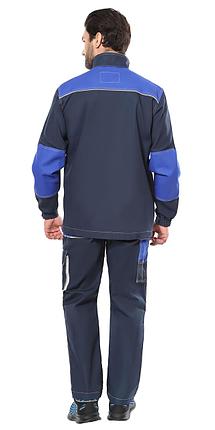 Куртка СИРИУС-ДВИН синяя с васильковым и молочной отделкой пл. 275 г/кв.м, фото 2