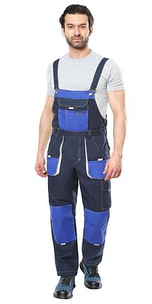 Полукомбинезон СИРИУС-ДВИН синий с васильковым и молочной отделкой пл. 275 г/кв.м, фото 2