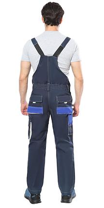 Полукомбинезон СИРИУС-ДВИН синий с васильковым и молочной отделкой пл. 275 г/кв.м, фото 2