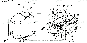 Изоляционная втулка, под кожухом BF25-30 honda 40107-ZV7-750, фото 2