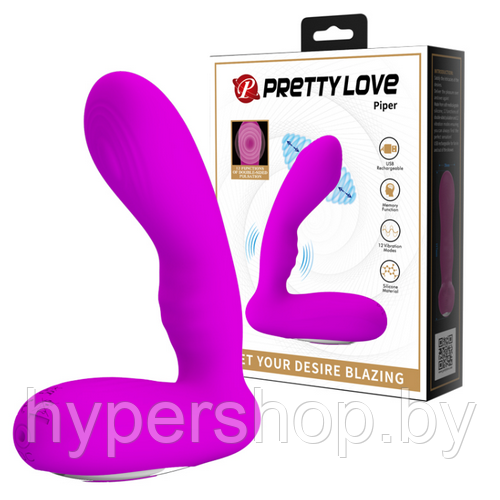 Перезаряжаемый массажер простаты с пульсацией Pretty Love Piper