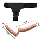 Двойной страпон на трусиках Ultra Passionate Harness 18 см и 15 см, фото 4
