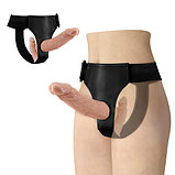 Двойной страпон на трусиках Ultra Passionate Harness 18 см и 15 см, фото 2
