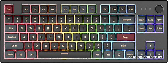 Клавиатура Montech MKey TKL Darkness (MK87DR) / игровая / механическая / Gateron G Pro 2.0 Red - линейные