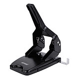 Дырокол мощный DELI EXCEED, черный, до 60 листов, с форматной линейкой, металлический, фото 3