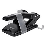 Дырокол мощный DELI EXCEED, черный, до 60 листов, с форматной линейкой, металлический, фото 6